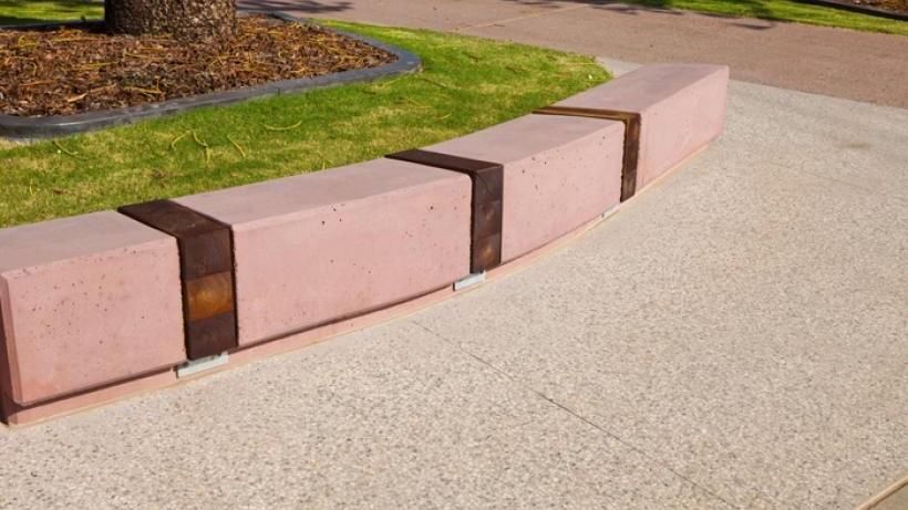 Coloured Concrete - Community Seating